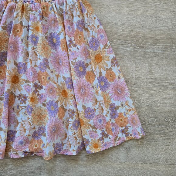 Tularosa Aurora Off-Shoulder Floral Smocked Waist Mini Dress Small NWOT $198 - Picture 16 of 17